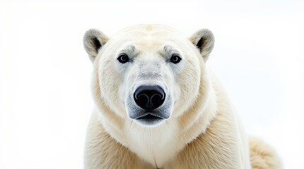 Close-up Portrait of a Polar Bear