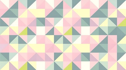 Delicate Triangle Pattern in Pastel Colors