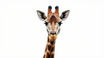Obraz premium Close-Up Portrait of a Giraffe