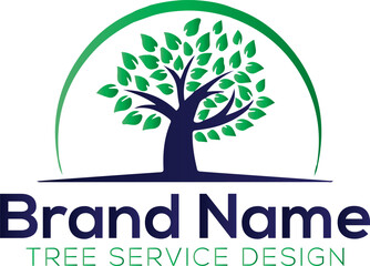 Obraz premium Tree Logo Vector Art, Icons, and Graphics. Abstract vibrant tree logo design, root vector - Tree of life logo design inspiration isolated on white background.