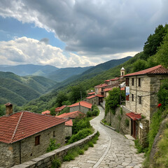 village in the mountains