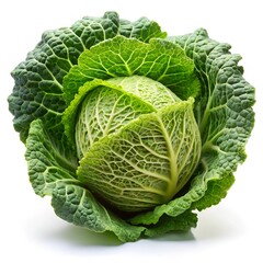 Fototapeta premium Ripe cabbage isolated on a white background. and cabbage isolated 