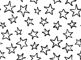 Seamless pattern with stars