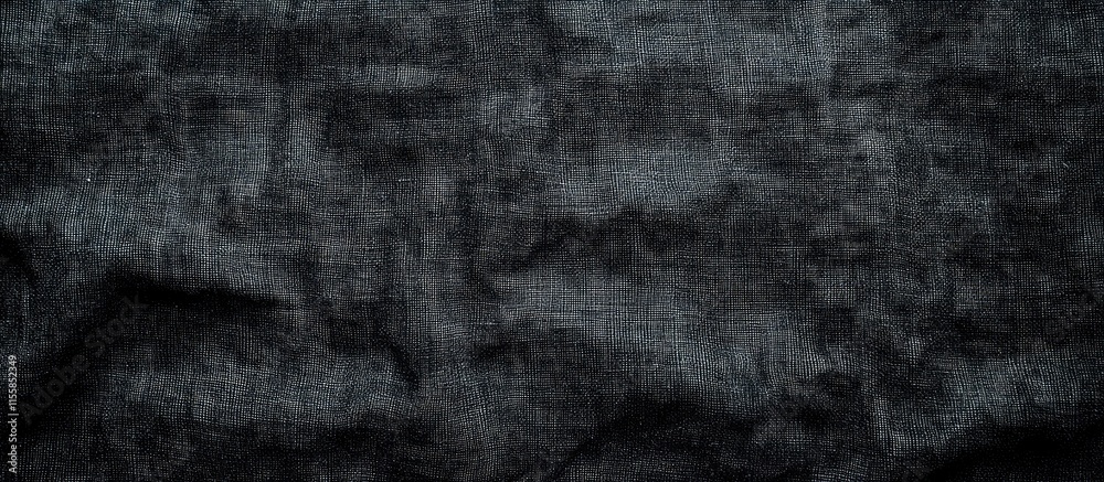 Poster black fabric texture background aerial view with negative space for text or design applications