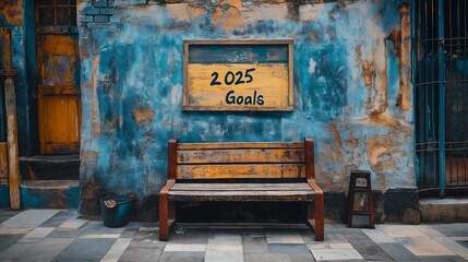 2025 Goals Written on Modern Wall