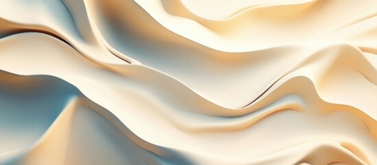 Obraz premium Soft Ecru Textured Background with Gentle Blue Shadows Ideal for Elegant Design and Copyspace