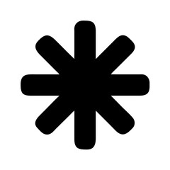 Fototapeta premium asterisk icon design