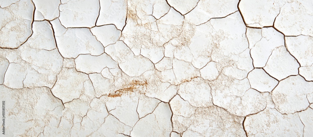 Poster cracked white surface texture with empty space for copy showcasing weathered patterns and potential 