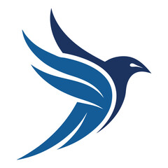 flying bird logo illustration