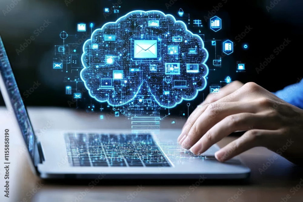 Poster data analysis science combined with big data and ai technology aids and supports chat ai, code gener