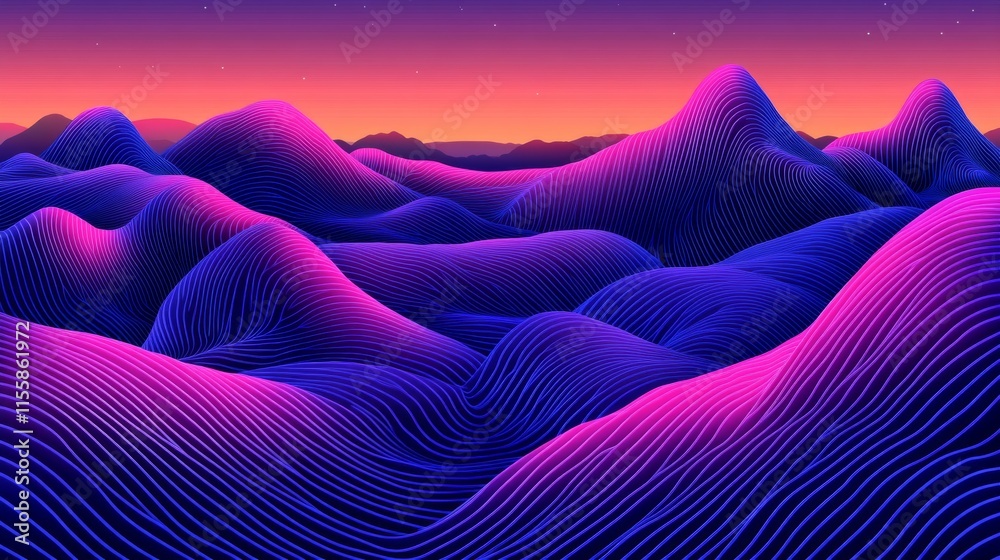 Poster cyber big data flow. blockchain data fields. network line connect stream. concept of ai technology, 