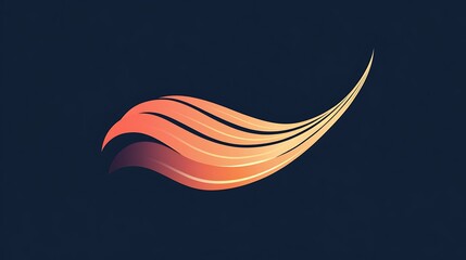 Fototapeta premium Generate a logo with an energetic vibe, featuring sweeping motion lines that suggest speed and dynamism