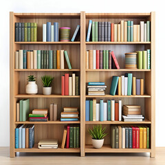 A cozy arrangement of book shelves