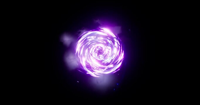 purple storm effect on black background