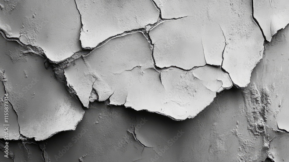 Poster monochrome grayscale distressed skin patch with bumpy texture and ample copyspace for text placement