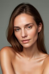 Naklejka premium close portrait of a woman