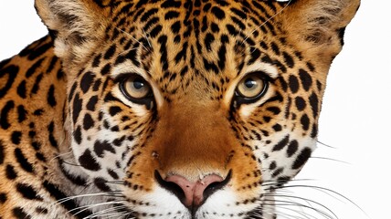 Close-up of a jaguar's face