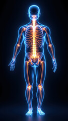 A detailed medical illustration showing a human body with the Vagus Nerve highlighted for emphasis.