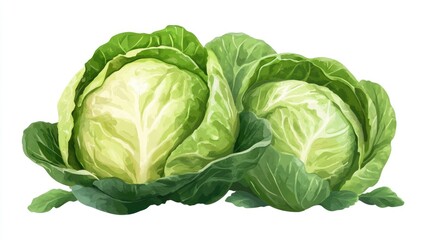 Obraz premium Savory Cooked Cabbage: A Healthy and Natural Vegetable Delight