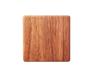Naklejka premium Exquisite perfectlyed wooden cube showcasing natural grain and texture, ideal for projects, presentations, and artistic concepts in digital content
