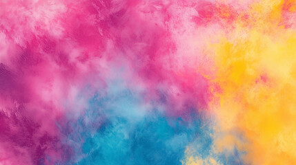 Fototapeta premium Vibrant abstract colorful cloud texture with pink, blue, and yellow hues