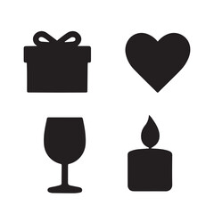 valentine day icon vector