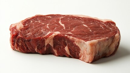 Close-up of a Raw Ribeye Steak: A Culinary Delight