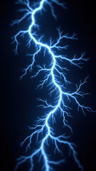 Vagus nerve stimulation through electric blue lightning with a focus on medical or health context.