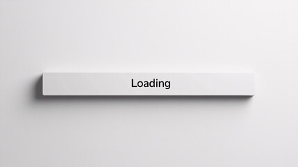 Progress bar design representing loading status in a minimal and modern user interface setting for enhanced digital experiences