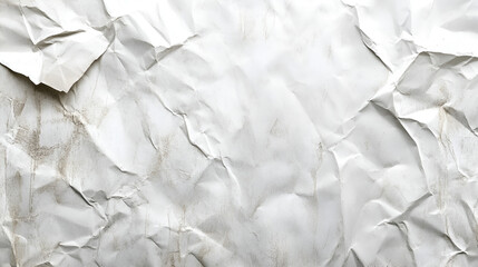 Obraz premium Grunge White Crumpled Paper Texture Background Abstract Design
