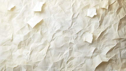 Obraz premium Wrinkled Beige Paper Texture Background Creased, Torn, Grunge