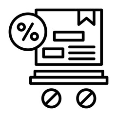 Fototapeta premium Discount Courier Icon