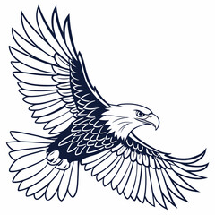 eagle vector illustration on a white background 