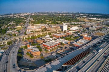 Aerial View of the DFW Suburb of Carrollton, Texas