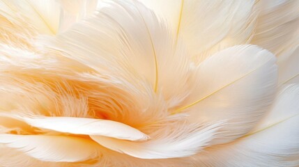 Fototapeta premium Delicate soft feathers close-up nature high-resolution textures soft lighting aesthetic concept