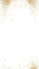 Obraz premium Gold Foil and Glitter Background – Transparent Festive Design with Gold Splatter, Strokes, and Confetti