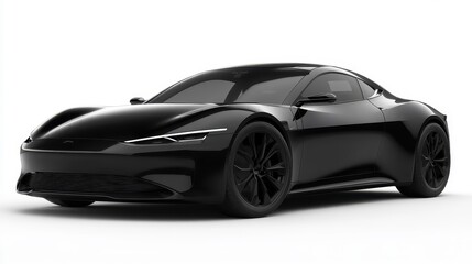 Sleek Electric Sports Coupe with Angular Design