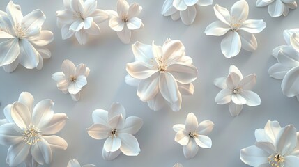 Elegant White Blossoms: A Serene Floral Arrangement