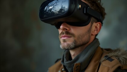 People photo with VR box