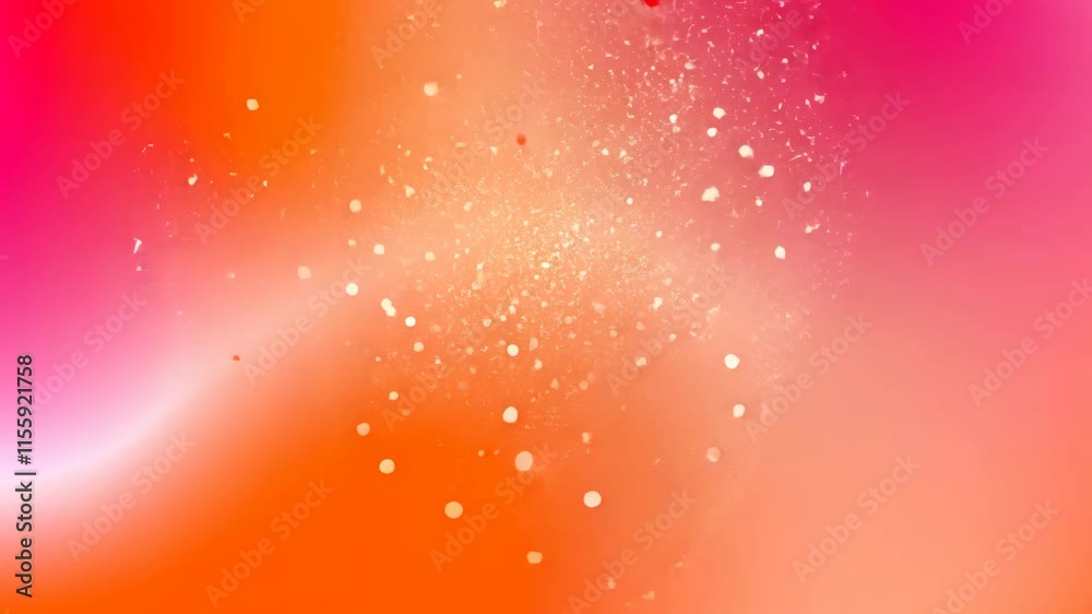 Poster video with abstract poster background for banner design with bright glowing particles. futuristic gr