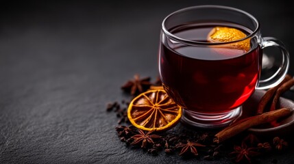 High Contrast Hot Drink with Natural Lighting