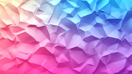 Naklejka premium Abstract holographic background showcasing modern design. Crumpled foil-like texture with reflective surface symbolizes chaos, transformation, and fluidity. Futuristic and vibrant aesthetic