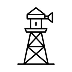 observation tower icon design