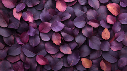 Fototapeta premium stunning background of beautiful purple tropical leaves, exuding elegance and mystery. The intricate patterns symbolize transformation, creativity, and balance amidst the chaos of nature