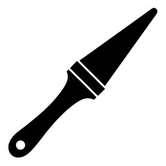 Simple Black and White Paintbrush Icon design