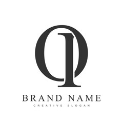 OI trendy logotype template. Initial letter o and i classic font style. Creative logo for company name or identity.