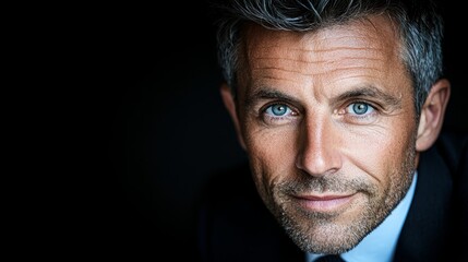 Obraz premium A close up of a man in a suit and tie