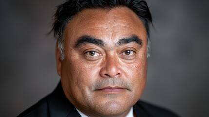 Obraz premium A close up of a man in a suit and tie