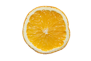orange slice isolated on white background