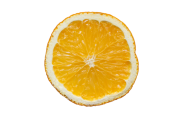 orange slice isolated on white background